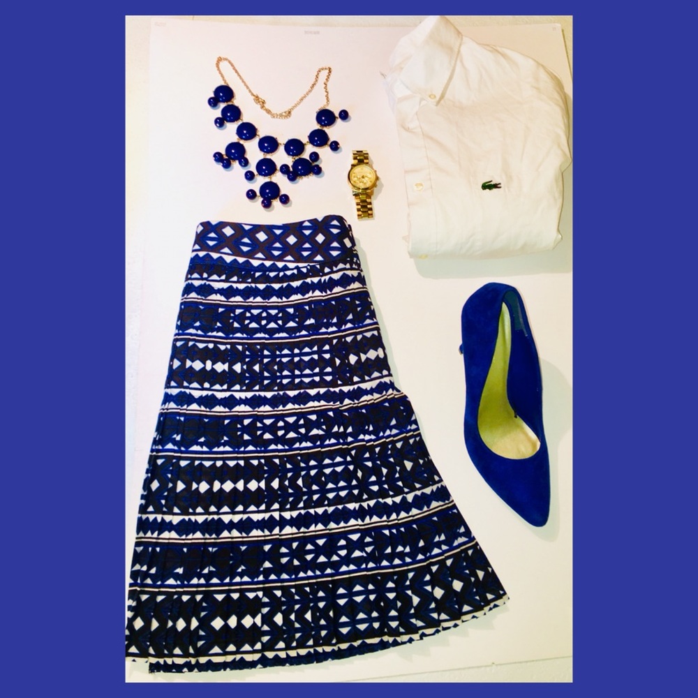 Size 4 printed J Crew skirt
